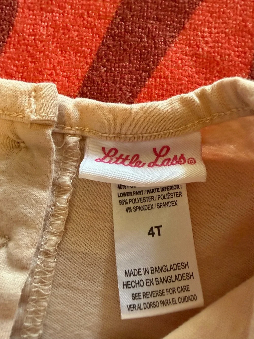 Little Lass Tan Top Tiered Brown Skirt With Boot Graphic Size 4T - Picture 6 of 9